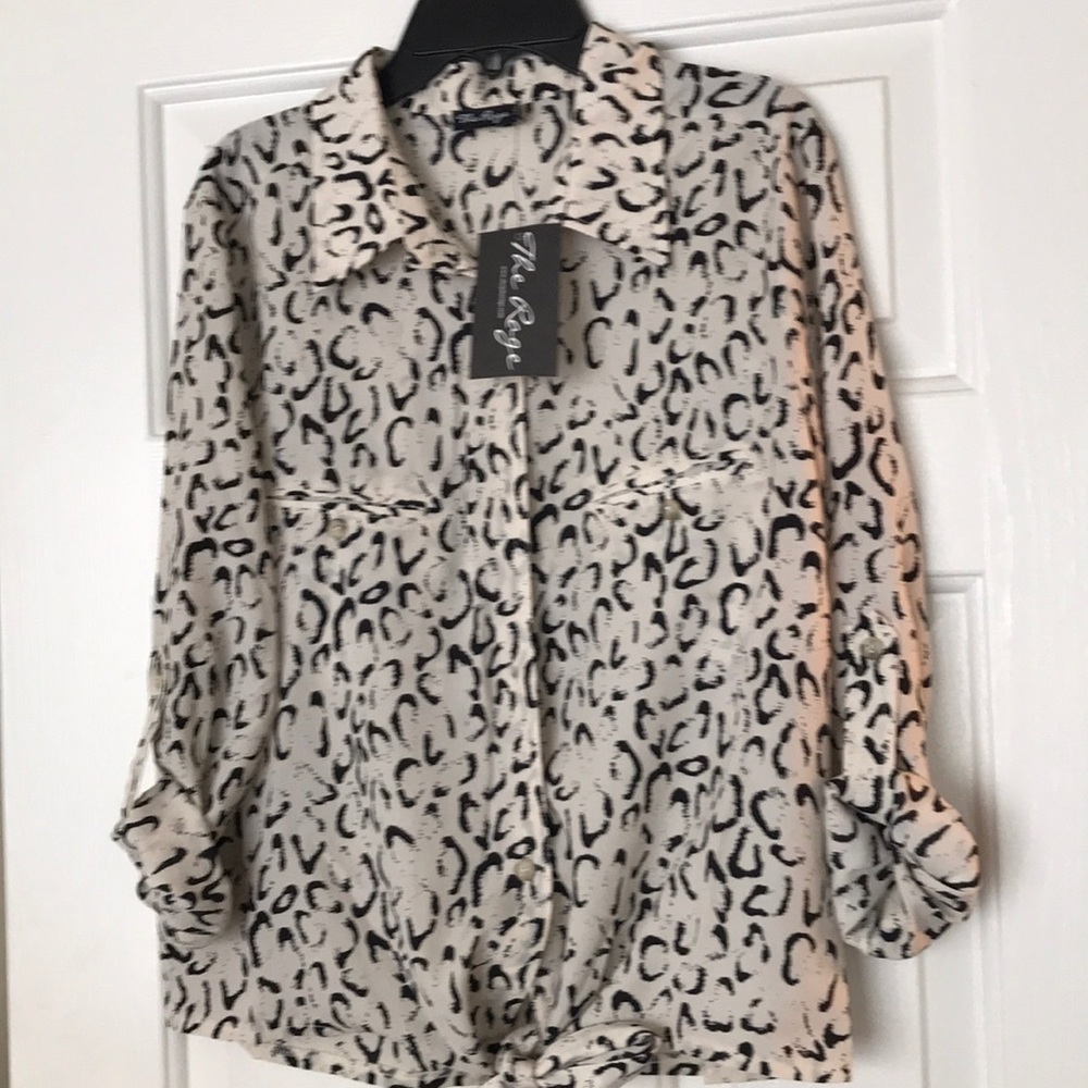Sheer button down